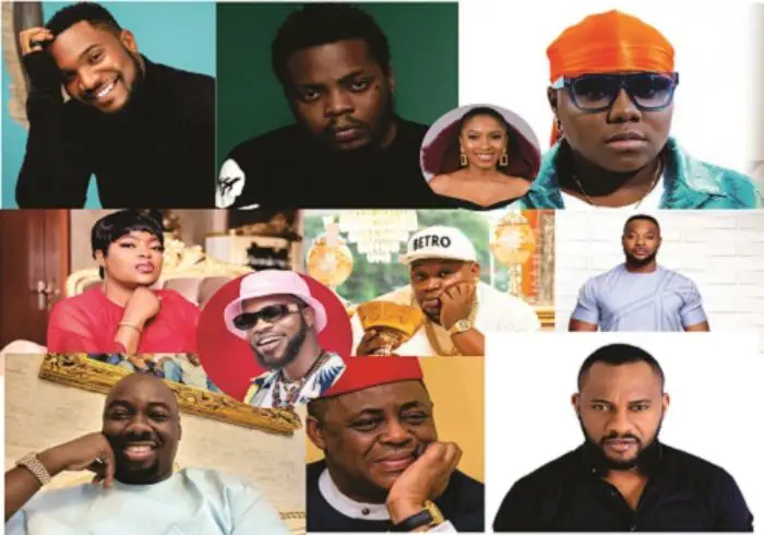 nigerian celebrities and who they support bb naija