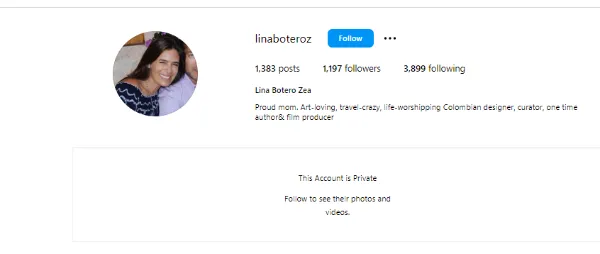 Lina Botero Zea Instagram