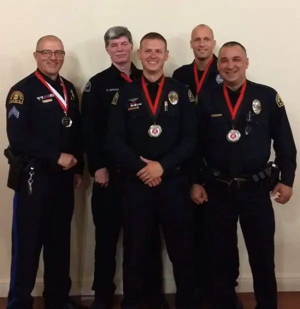 Cody Allen and colleague officers with the independence police department
