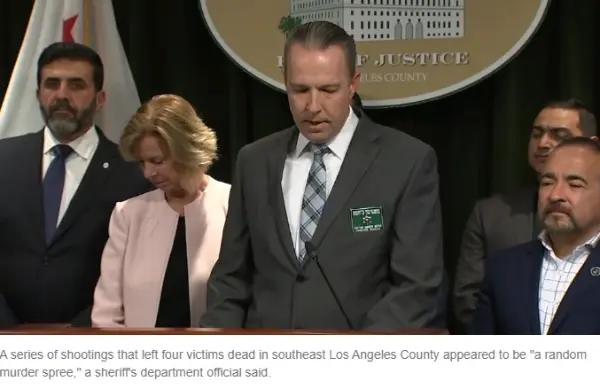 authorities speak about la county shootings involving gary jonathan garcia and one other suspect