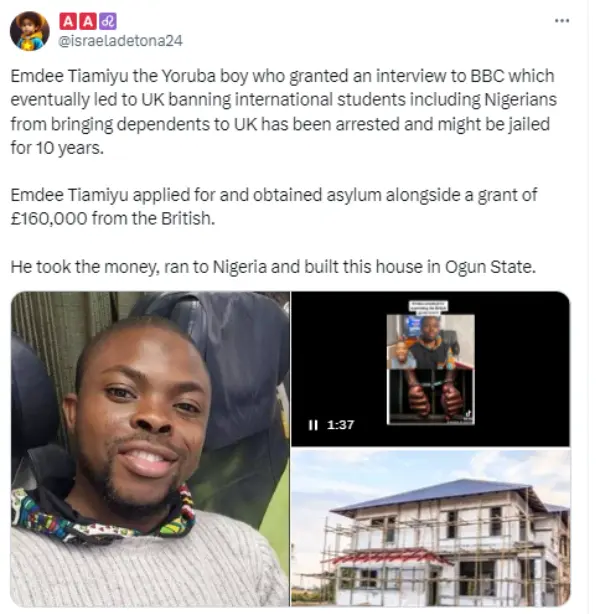 emdee tiamiyu arrested